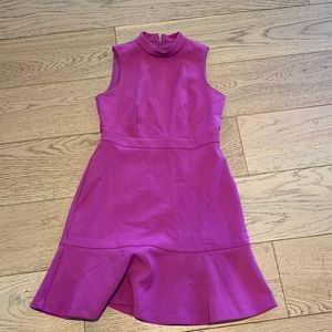 2P magenta Ann Taylor sleeveless peplum dress